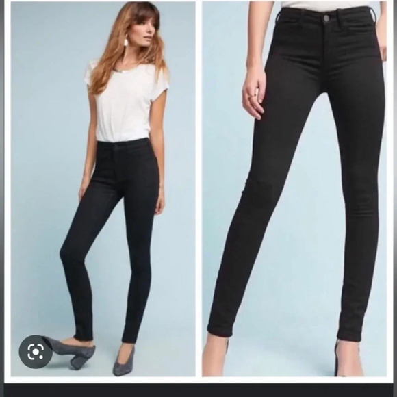 Anthropologie Pilcro and The Letterpress High-Rise Denim Leggings - Picture 1 of 9